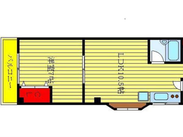 1LDK完全独立マンション 北区十条