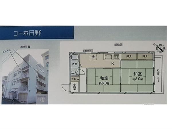 町屋駅 2K(38㎡) 完全独立