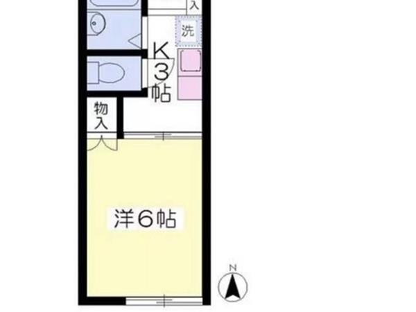 東中野1室1厨房